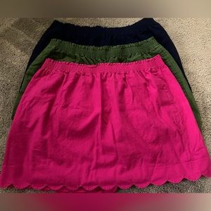 J. By J. Crew Womens Scallop Sidewalk Skirt
